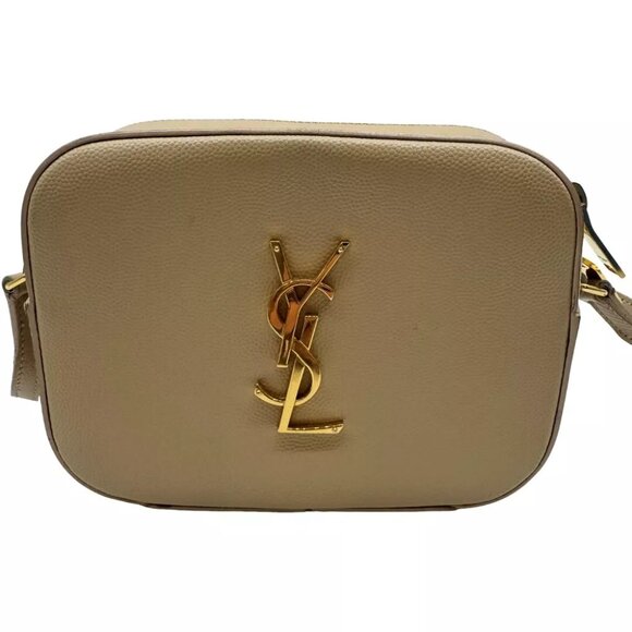 Authentic SAINT LAURENT Camera Bag Mini Shoulder Bag Ivory Leather #36634822 - Picture 2 of 12